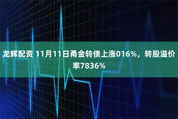龙辉配资 11月11日甬金转债上涨016%，转股溢价率7836%
